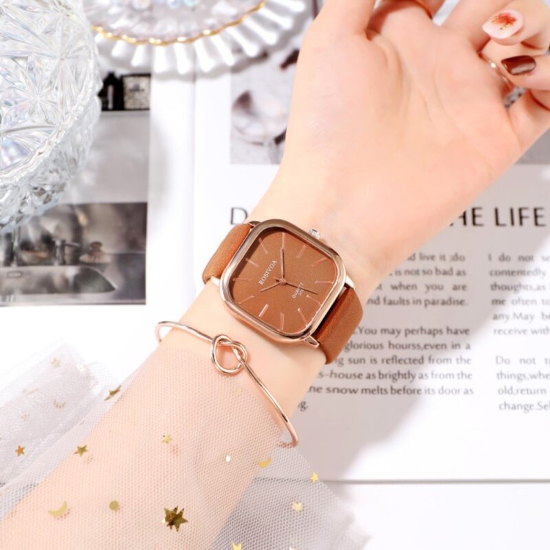 Zegarek kwarcowy na co dzień duża tarcza moda damska sportowe zegarki na rękę skórzany pasek minimalistyczny męski zegarek na nadgarstek kobiety studentka