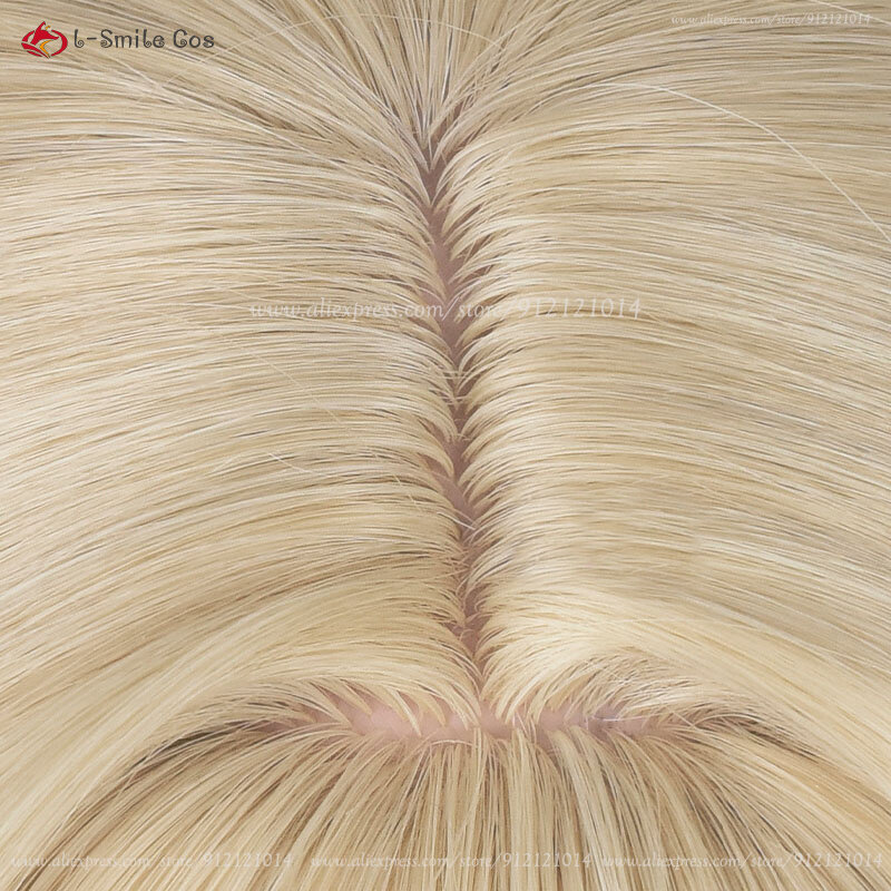 Parrucca Cosplay Luocha 90cm lungo gradiente di lino Anime Cosplay capelli parrucche sintetiche resistenti al calore del cuoio capelluto + cappuccio parrucca