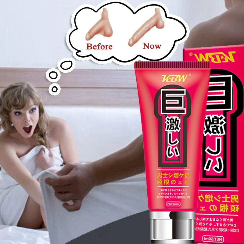 Huile E de sexe de lubrifiant masculin, crème d'agrandissement d'épaississement, massage de pompe