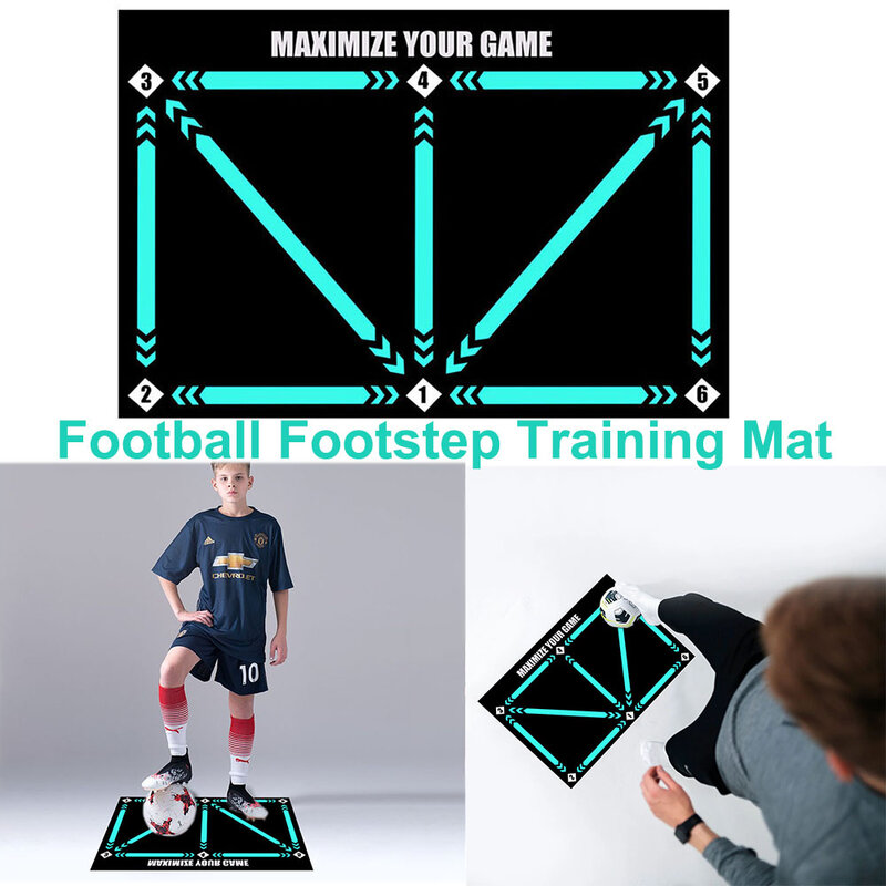 Football footstep training mat,Soccer training mat,Sport mat-Silent anti-skid shock absorption training mat,Training pace mat