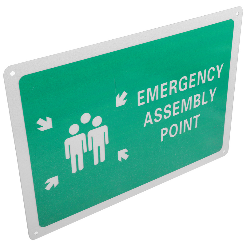 Segnale di assemblaggio di emergenza segnale di avvertenza ampiamente applicato cartello in alluminio per la sicurezza