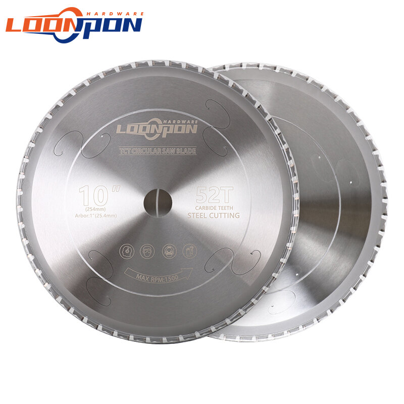 Loonpon металлический режущий диск 185/254/355 мм, карбидная циркулярная пила для стали, железа, алюминия, металлическое режущее полотно, отрезной диск по металу