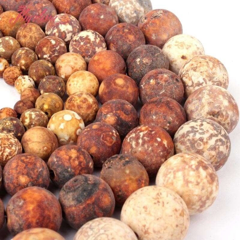 Round Multicolor Agates Stone Beads Frost Matte Strand 15Inch For DIY Necklace Bracelets Jewelry Making 8/10/12mm Free Shipping