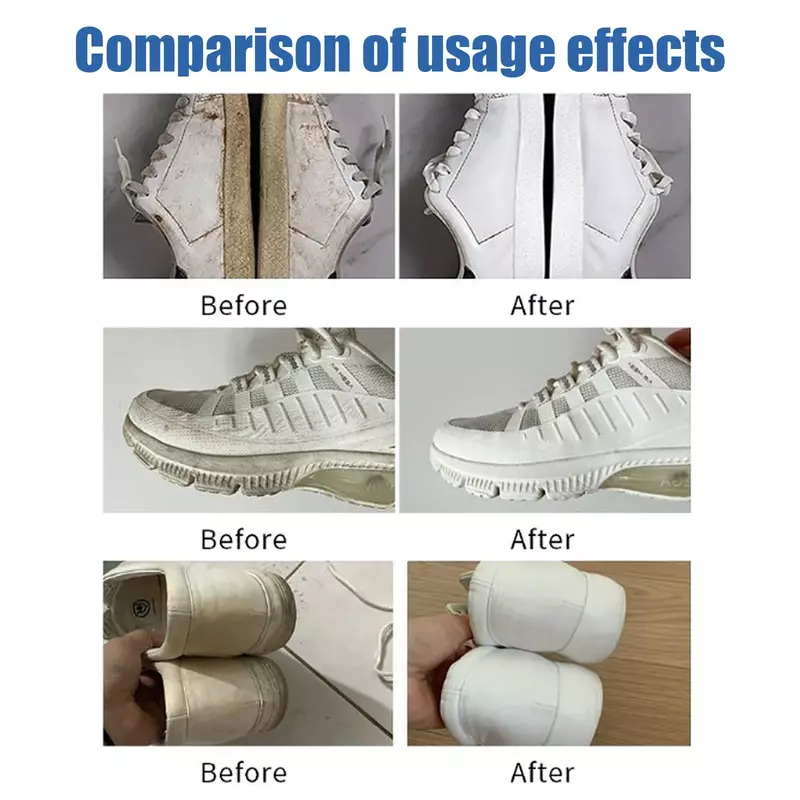 White Shoes Cleaning Cream Sports Canvas Shoes Stains Yellowing Edge Remover Maintenance Multi-Functional Sneaker Cleaner Cream