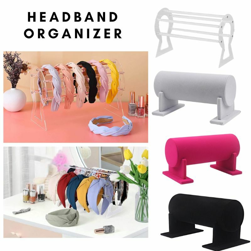 Multifunctional Headband Holder Clear Jewelry Organizer Perfect Headband Display Organizer for Teen Girl Women Gifts
