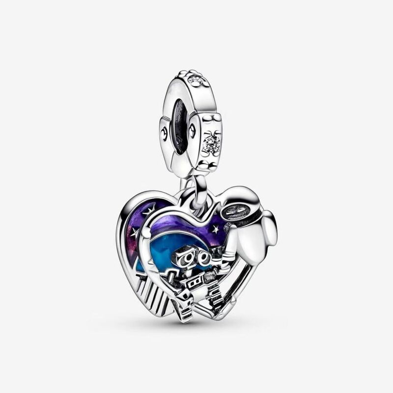 Disney Sterling Silver Original 925 Mickey Vinnie Charm Fit Pandora Bracelet Ladies of ley 925 Chain Minnie Beaded DIY Jewelry