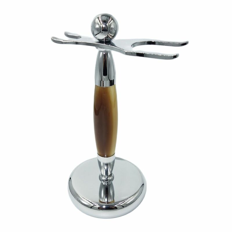 Magyfosia Shaving Stand Holder for Brush and Safety Razor for Men Bathroom Rack Shaver Accessories Luxury Gift