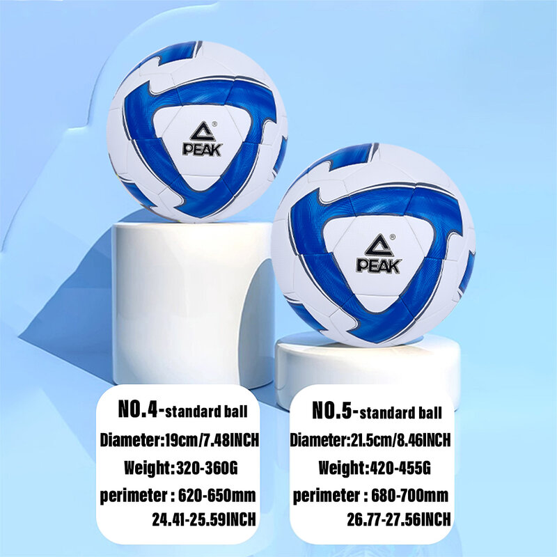 ピーク標準サイズ5サッカーボール、PU素材、スポーツライティング、シームレス、耐摩耗性、トレーニング、サッカーボール