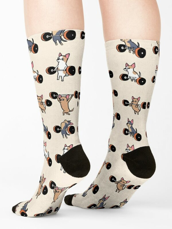 Lifting Chihuahua Socks Run Children's luxe Luxury Woman Socks Men's