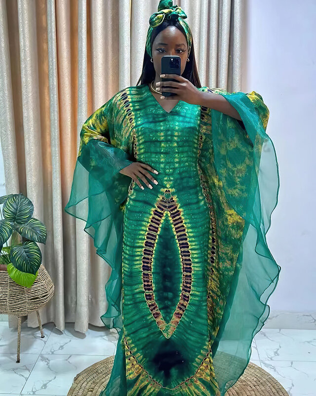 Robe de soirée en maille pour femmes, kaftan ethnique bohème, imprimé africain, vêtements africains, Abaya de Dubaï
