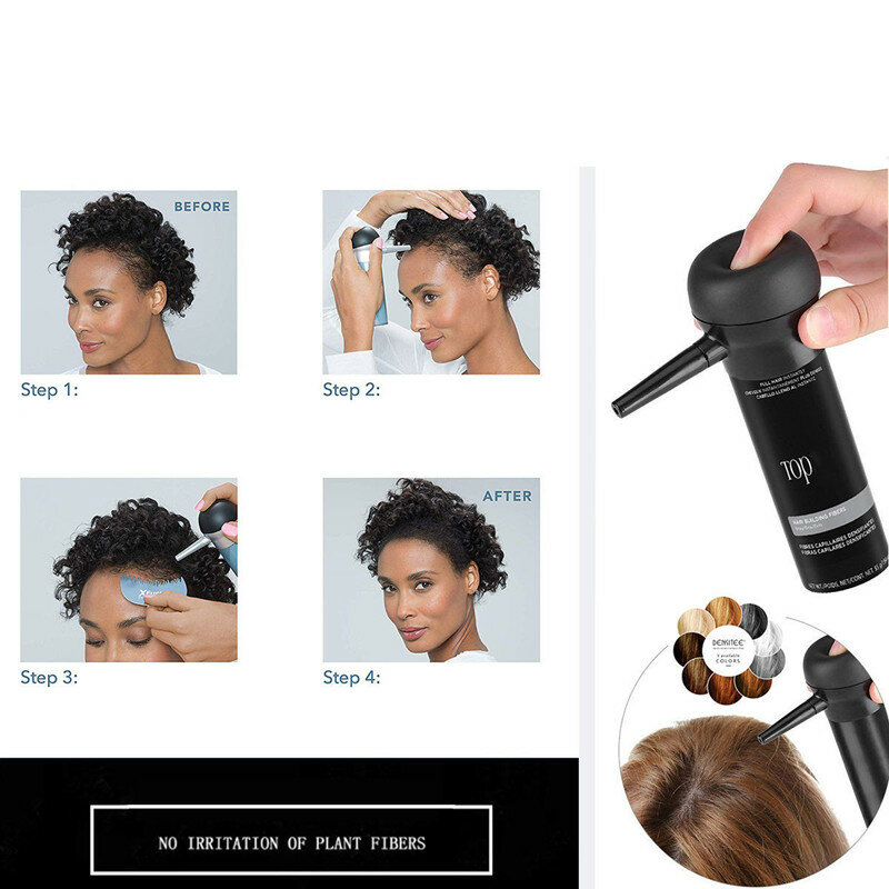 100g Hair Fibers 9 Color Keratin Hair Building Fiber Powder Instant Hair Growth Fiber Refill Hair Care Product