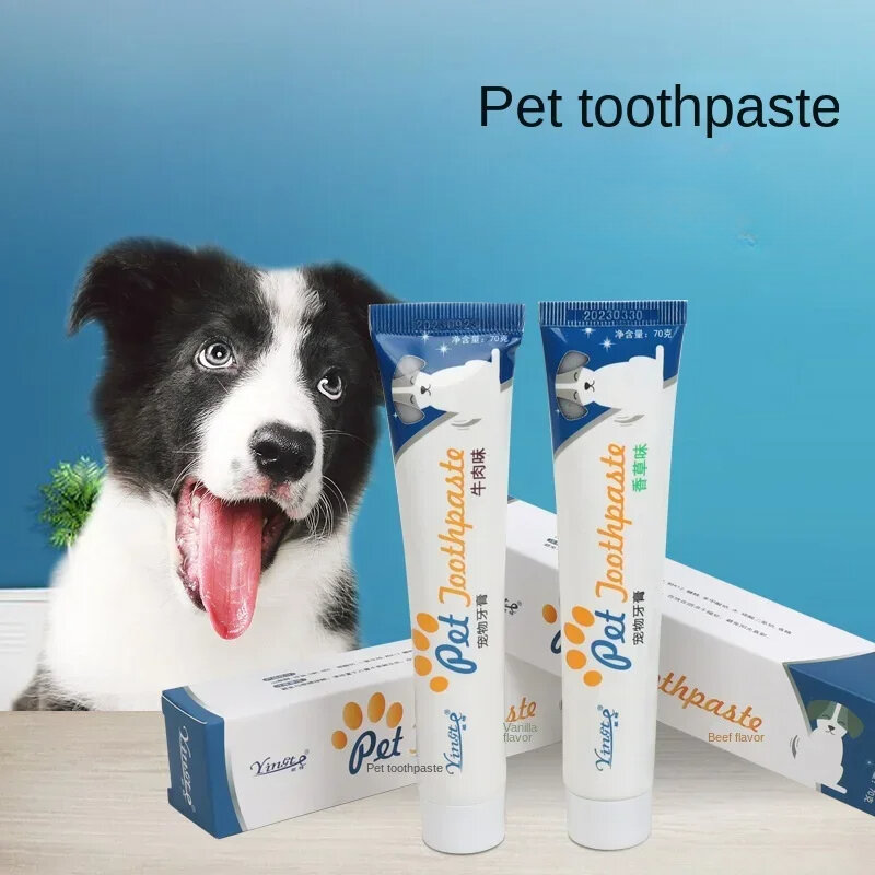 ชุดแปรงสีฟันยาสีฟันแบบใช้แล้วทิ้งอเนกประสงค์สำหรับสุนัขและแมวอุปกรณ์ทำความสะอาดผลิตภัณฑ์สัตว์เลี้ยง