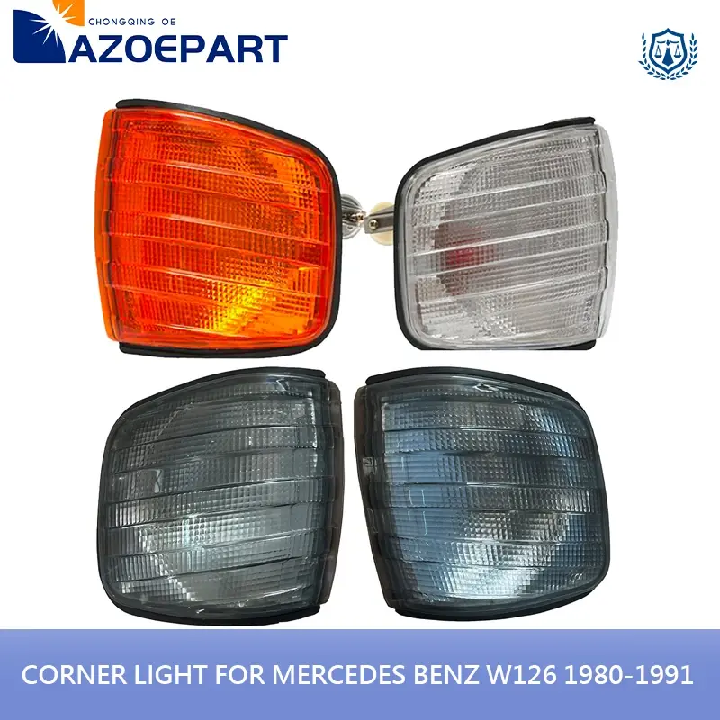 Luz de esquina de señal de giro para Mercedes Benz Clase S, W126, 260SE, 300SE, 500SE, 560SE, 1980-1991