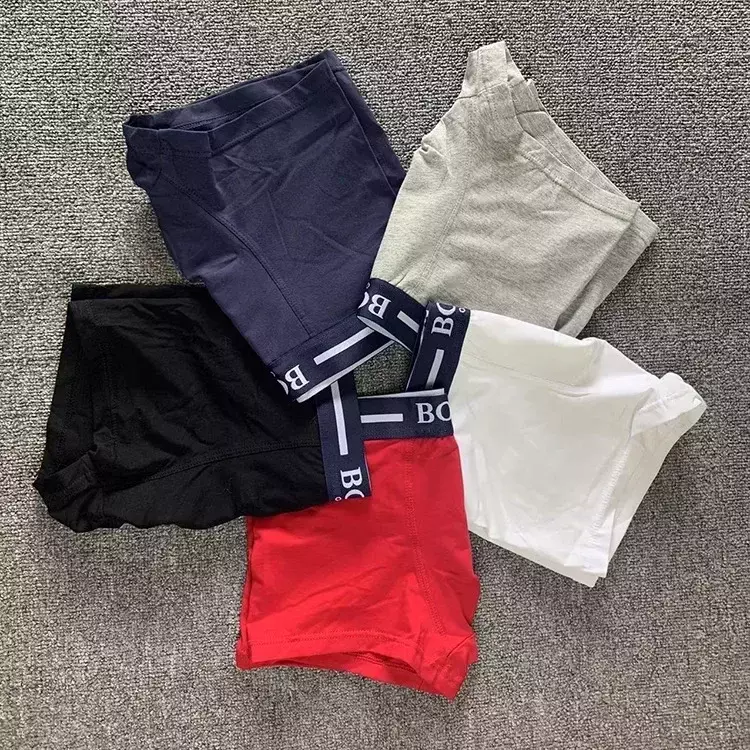 3D Pouch Shorts Underpants Seamless Male Boxer Pants New Fashion Letter Printing Boxershorts Breathable Cotton Men's Underwear