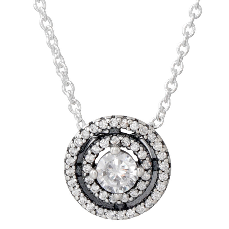 925 srebrne promienne serca akcentowane okrągłe serca Collier ponadczasowa elegancja naszyjnik drzewo życia dla kobiet DIY prezent biżuteria