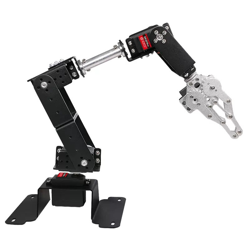6 DOF-manipulador de Robot de bricolaje, Kit de abrazadera de brazo mecánico de aleación de Metal, Servo MG996 para Arduino, Kit programable de educación robótica