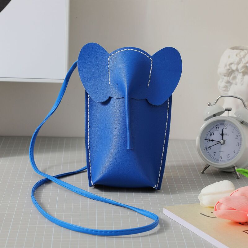 JANEKAU-DIY Messenger Bag para atividades pai-filho, saco bonito do telefone do elefante, pacote material artesanal