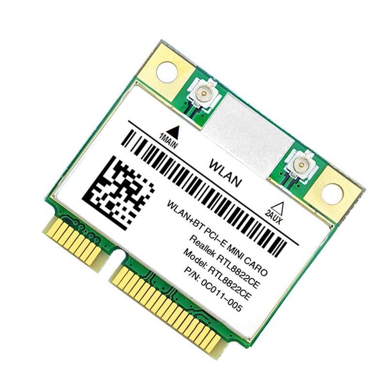 RTL8822CE 1200Mbps 2.4G/5Ghz 802.11AC Wifi Card Network Mini Pcie Bluetooth 5.0 Support Laptop/PC Windows 10/11