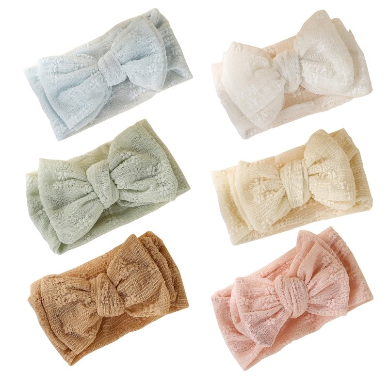 Elegant Baby Bowknot Headband Baby Girls Head Bands Newborn Elastic Hairbands Photoshoots for Special Occasions