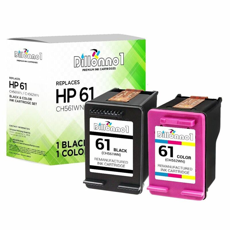 2 PACK For HP 61 Black & Color For ENVY 4500 4501 4502 4504 4505 5530 5531 5535