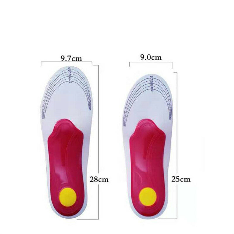 2PCS Orthotic High Arch Support Insoles Gel Pad Arch Support Flat Feet Women Men Orthopedic Foot Pain Unisex Shoes Sole