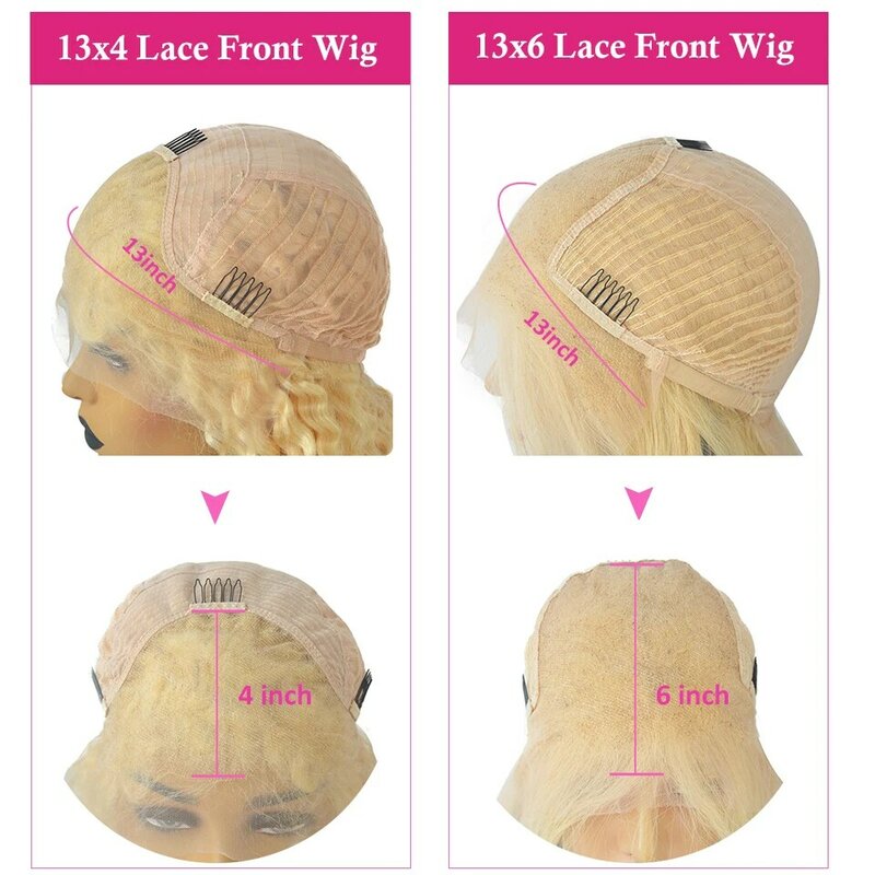 5x5 Glueless Ash Bonde Colored Lace Front Wig Loose Deep Wave Brazilian Remy Human Hair Wigs For Women HD Transparent Lace Wig