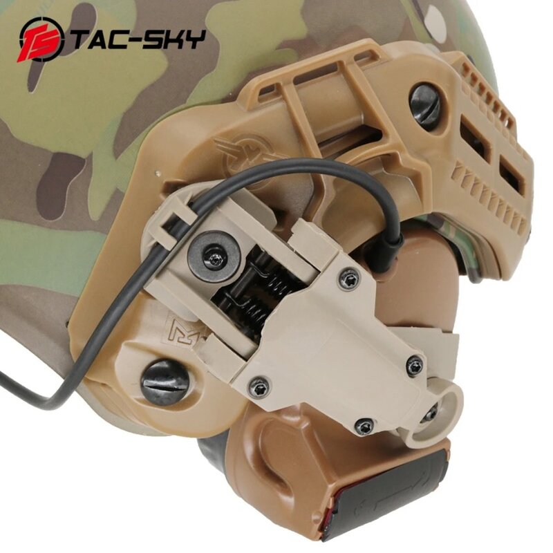 TS TAC-SKY untuk PELTO COMTAC II C3 ComTac XPI Headset Airsoft MLOK Rail Adapter Tactical helm aksesoris