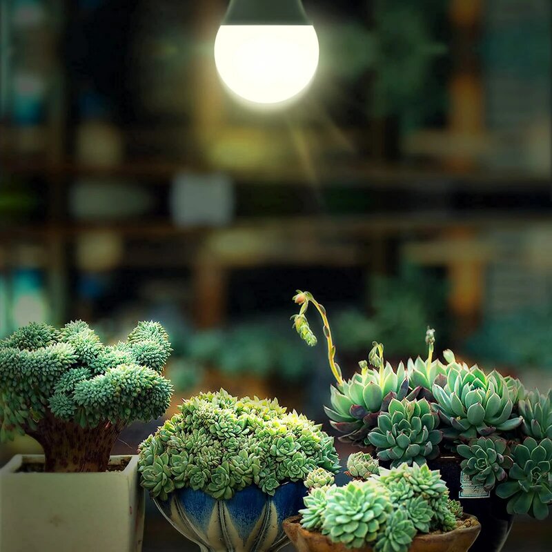 Светодиодная лампочка для выращивания растений, блистерная лампочка полного спектра для выращивания растений, цоколь E26 E27, 11 Вт, лампочка для выращивания растений в помещении, для запуска семян