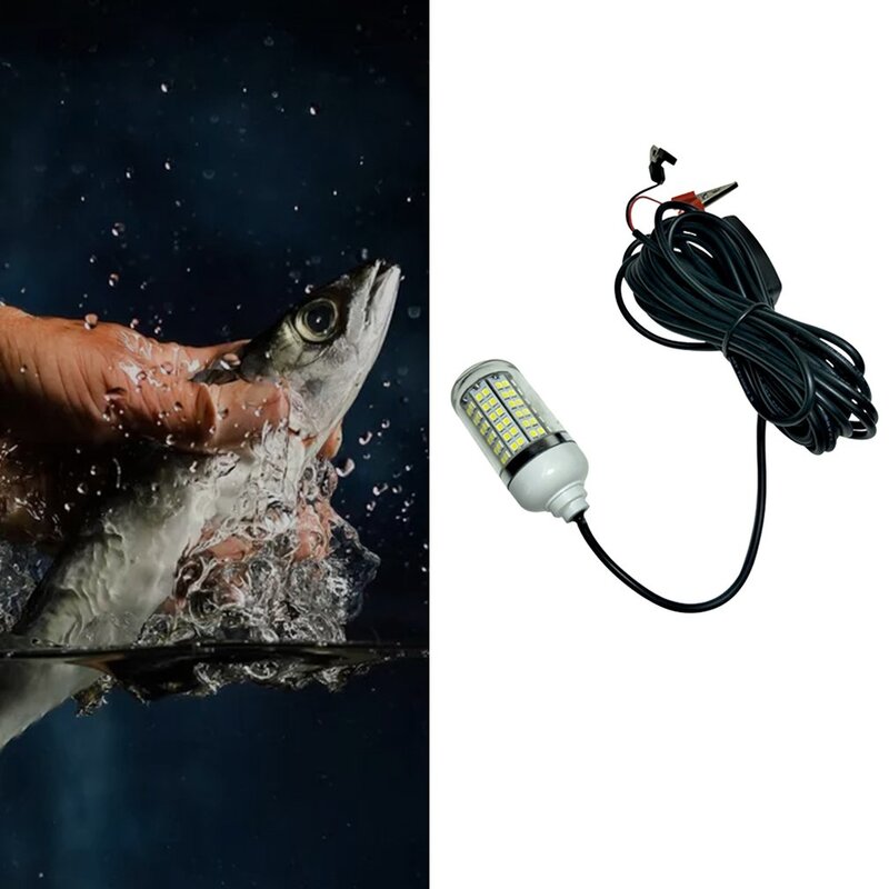 야외 전압 방수 LED 낚시 라이트 그린 조명, LED 물고기 램프, 뗏목 낚시 루어, 12V