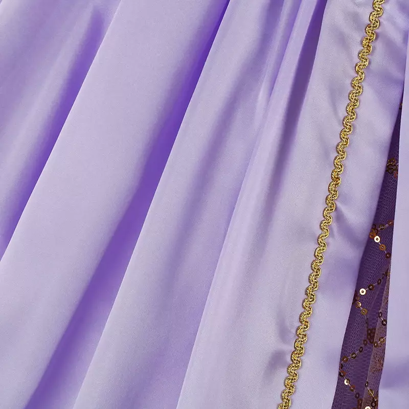 Disfraz de princesa Rapunzel para niñas, accesorios de fiesta de cumpleaños y Halloween, 3-10T