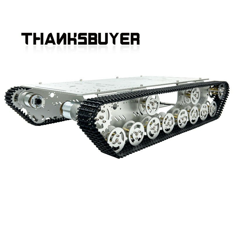 UNO R3 T800S chasis de tanque Robot con placa de Control principal + placa de expansión + controlador