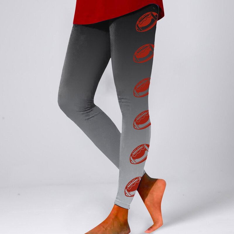 Calças de ioga estampadas de cintura alta para mulheres, leggings novas, além-fronteiras, Europa e Estados Unidos, Dia dos Namorados, 2024