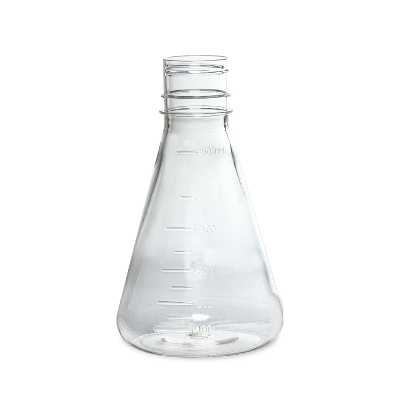 LABSELECT Triangle cell culture bottle, Breathable cover, Polycarbonate material, 500ml Erlenmeyer Flask, 17311