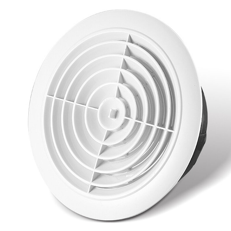 Decorative Air Vent Cover Round Ventilation Grill Outlet with Built-in Screen Mesh Adjustable Outlet for Wall Ceiling LBS