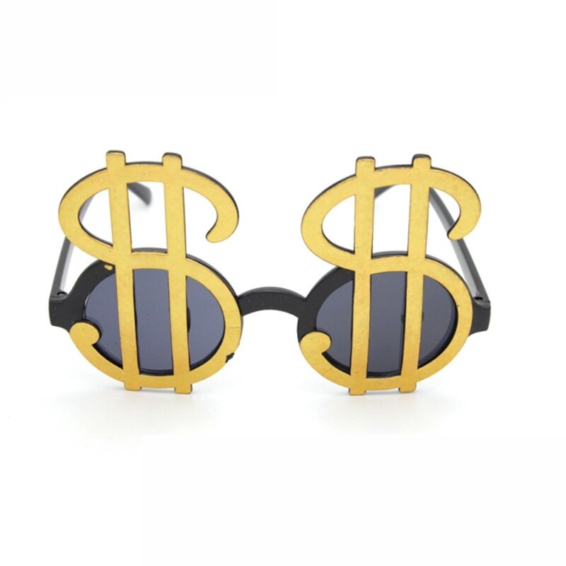 Funny Sunglasses Props Dollar Signs Funny Birthday Photobooth Props Novelty Casino Theme Party Supplies for Teens