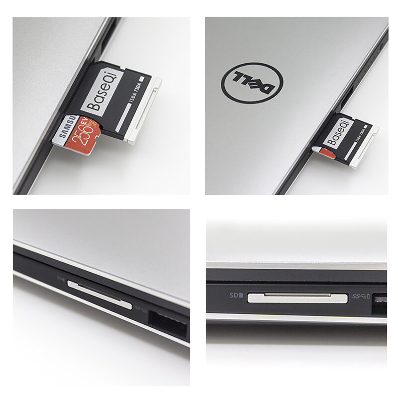 Baseqi لـ Dell XPS 13 بوصة Dell 9350/9343/9360 قارئ بطاقة مهايئ محرك بطاقة صغير