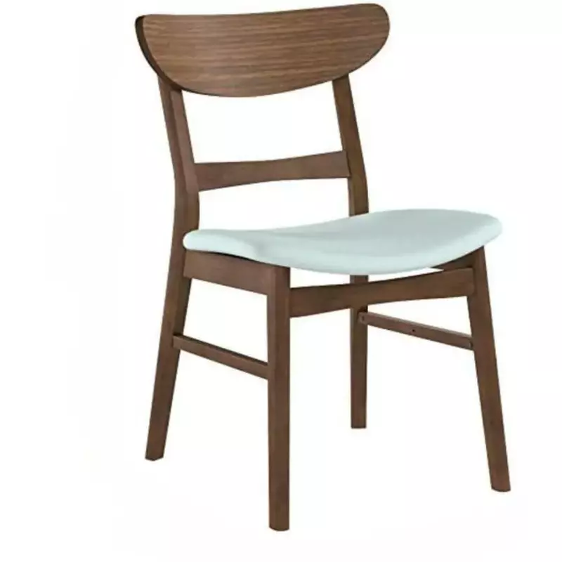 Krzesła do jadalni 2-Pcs zestaw krzeseł wykończonych miętowo-orzechowym do krzesło kuchenne meble pokojowe domu