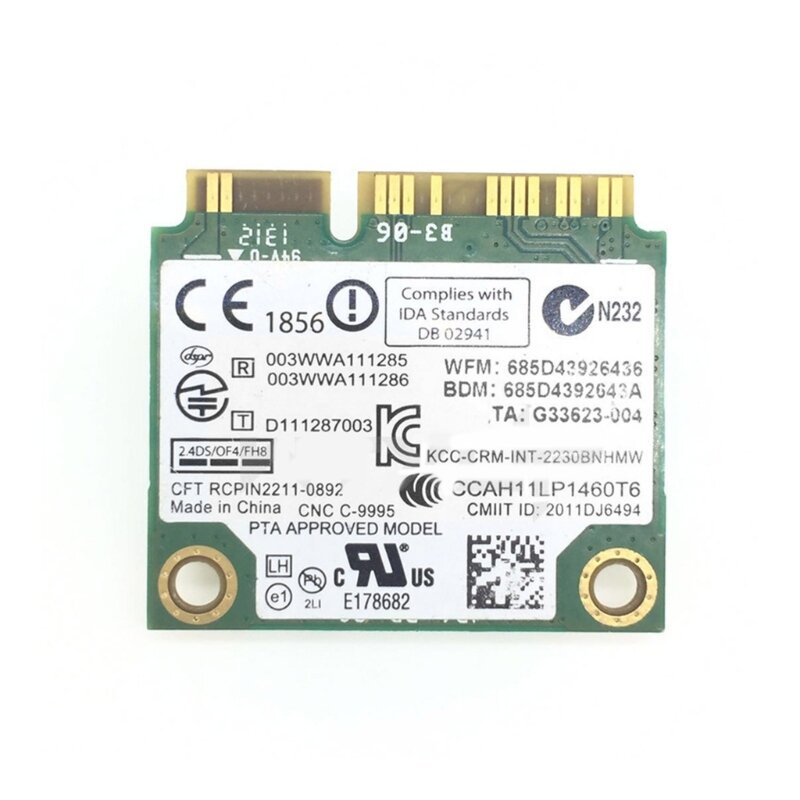 Adaptador de cartão sem fio Mini PCIe, 300M, BT4.0, WiFi, 2230BGN, 2230BNHMW, Y400, Y500, Dropship