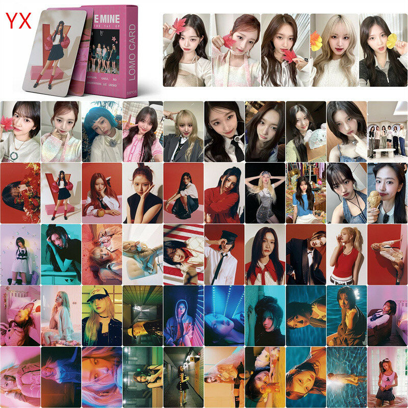 55 sheets / set IVE THE 1ST ALBUM LOMO card photo card album card girl group eleven fan collection gift printing photo postcard