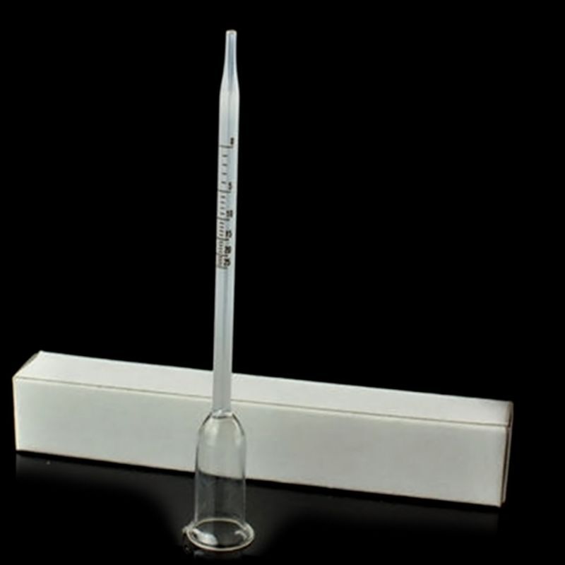 Termometro per vino in vetro da 13 Tester per misuratore alcol per vinificazione 0-25 gradi