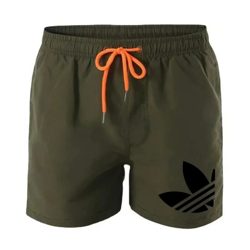 Pantalones cortos cómodos para hombre, pantalón de chándal informal, holgado, a la moda, bañador de playa, verano, 2024