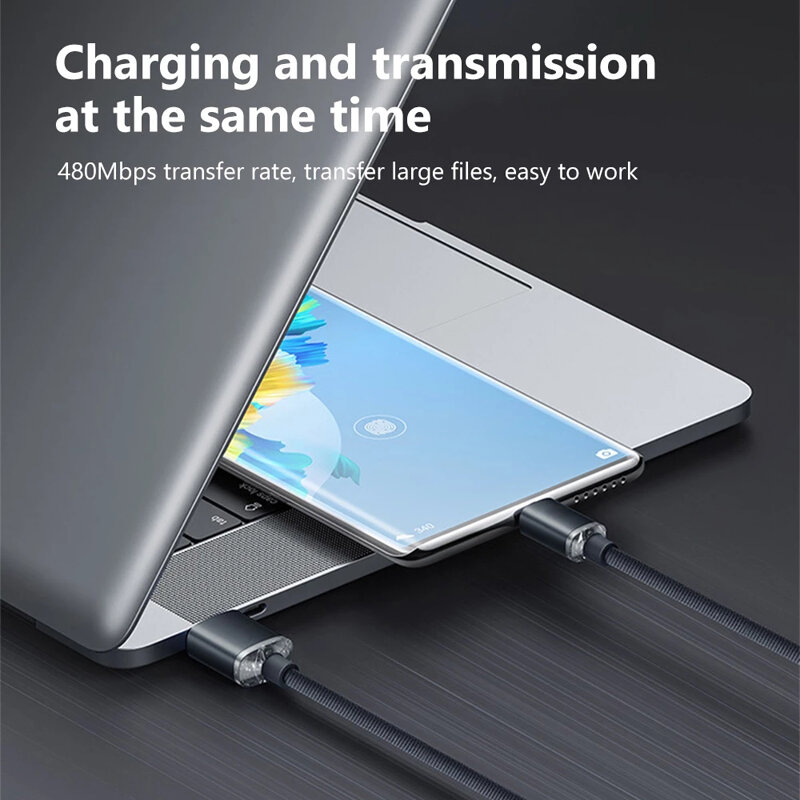 Cable USB tipo C de carga rápida, cargador de teléfono para Samsung, y Huawei Xiaomi, 120W, PD