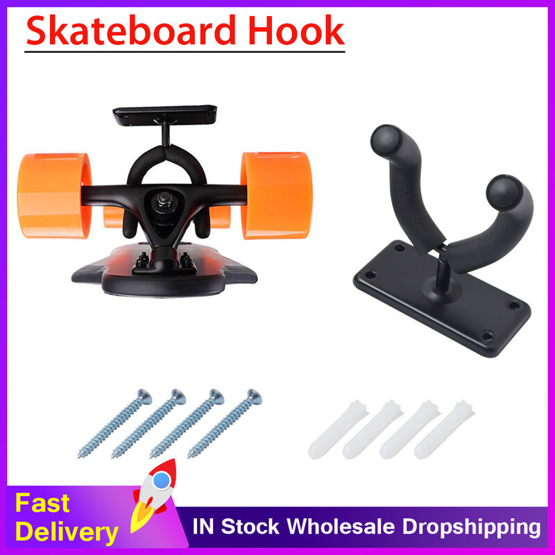 Skateboard Deck Display Wall Mount Hanger Hook Holder/Guitar Hanger Hook Holder Wall Mount Stand For Storage&Display