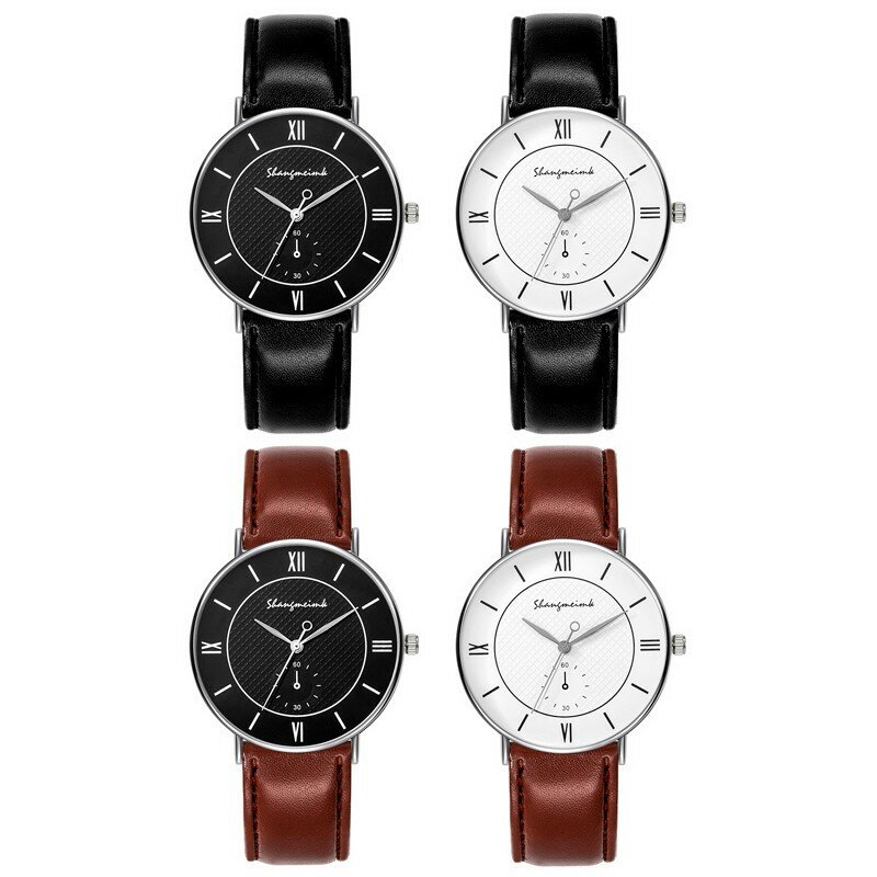 Męskie wzór biznesowy zegarki męskie świecące ręczne skórzane zegarki luksusowe zegarki męskie wysokiej jakości projekt tarczy zegarka męskie Reloj