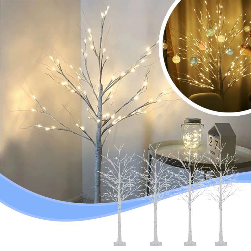 Christmas Simulation White Birch Decorative Lights Live Broadcast Bedroom Decorative LED Landscape Lights Cross-border Modeling
