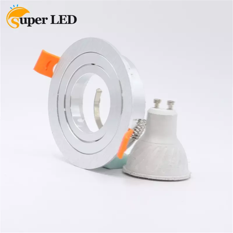 MR16 Fitting Ceiling Spotlight mounting frame dia 50mm Round Gu10 Spot Bulb Recessed Led Ceiling Light Fixtures Downlight