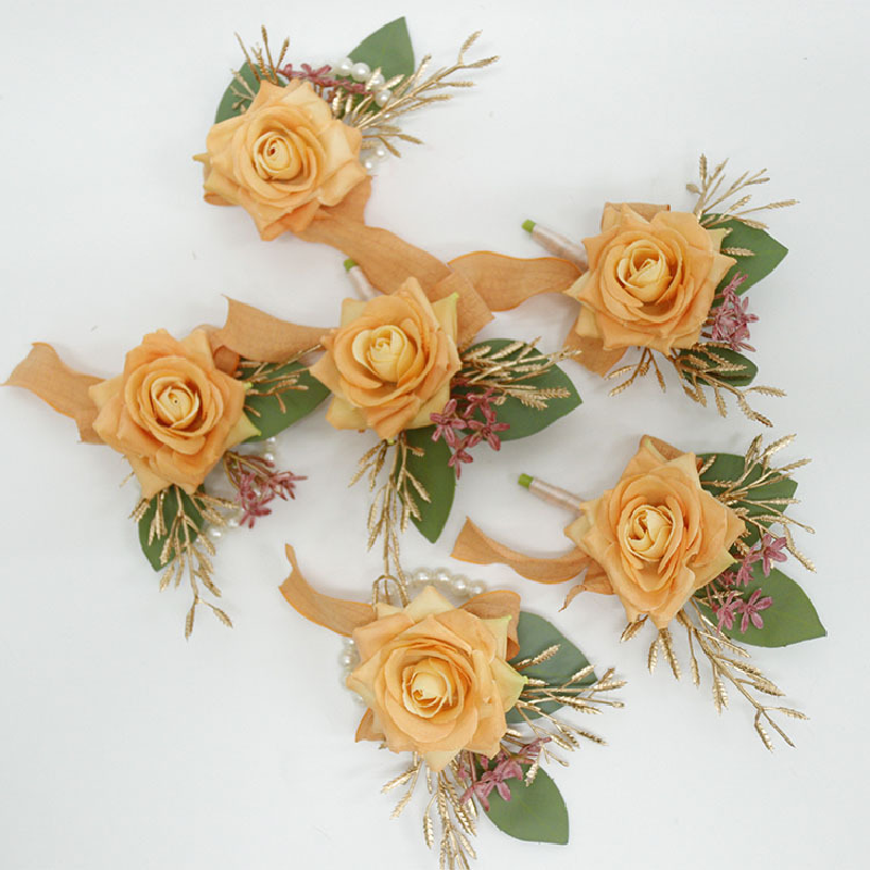 Bouton niere und Handgelenk Corsag Hochzeit liefert Hochzeit Blumen kunst Simulation Blumen geschäft Feier Eröffnung Gäste 430