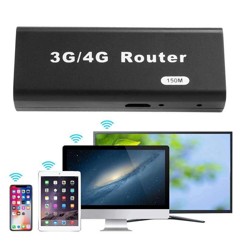 Mini 3G/4G Wifi Router RJ45 USB เราเตอร์ไร้สาย Router แบบพกพา2412-2483Mhz อินเทอร์เฟซภายนอก USB สาย