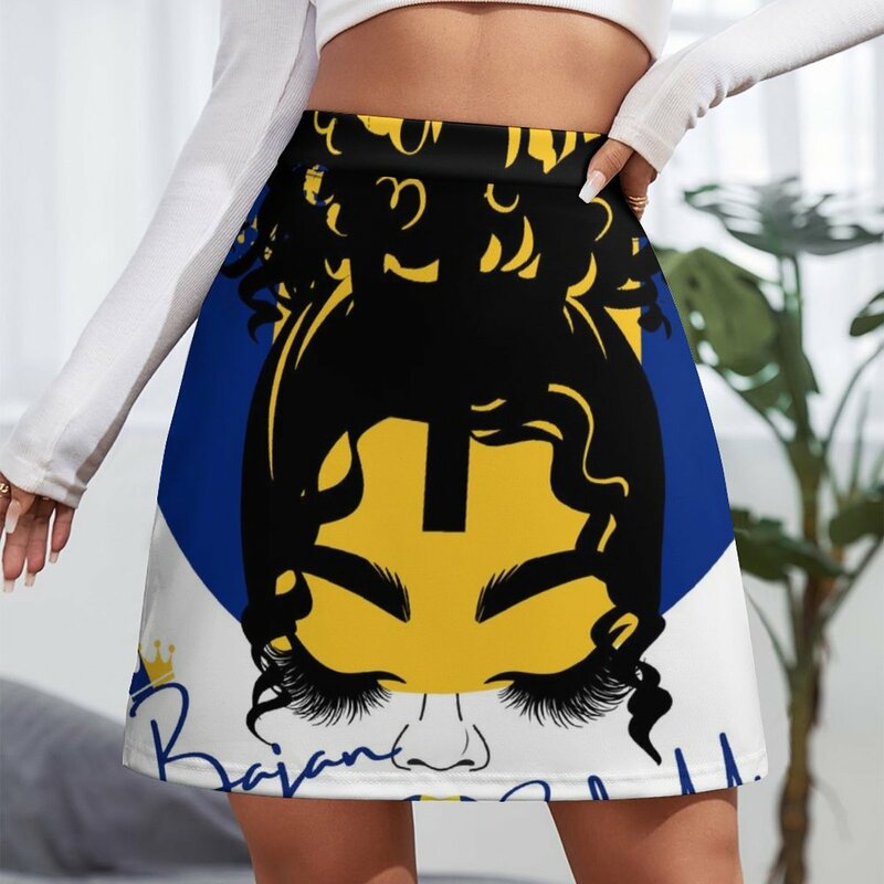 Bajan Bhaddie rok Mini wanita, pakaian rok Mini wanita Miniskirt