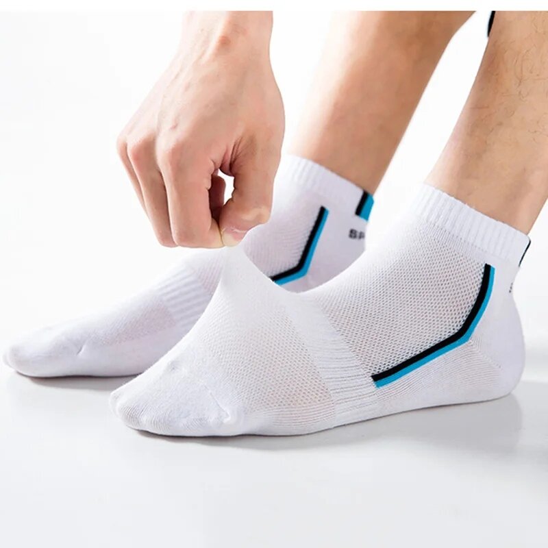 10Pieces=5Pair/lot Summer Cotton Man Short Socks Fashion Breathable Boat Socks Comfortable Casual Socks Male Black Hot Sale